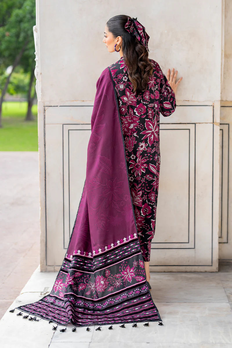 Baroque 3Pc Digital Printed Lawn Suit With Digital Printed Lawn Dupatta