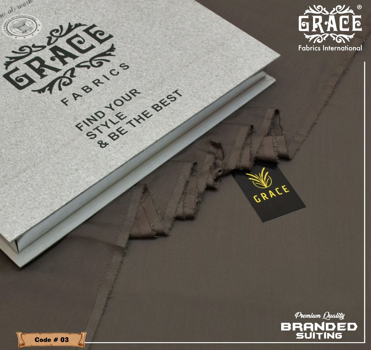 Grace Wash & Wear Unstitched Men Suit