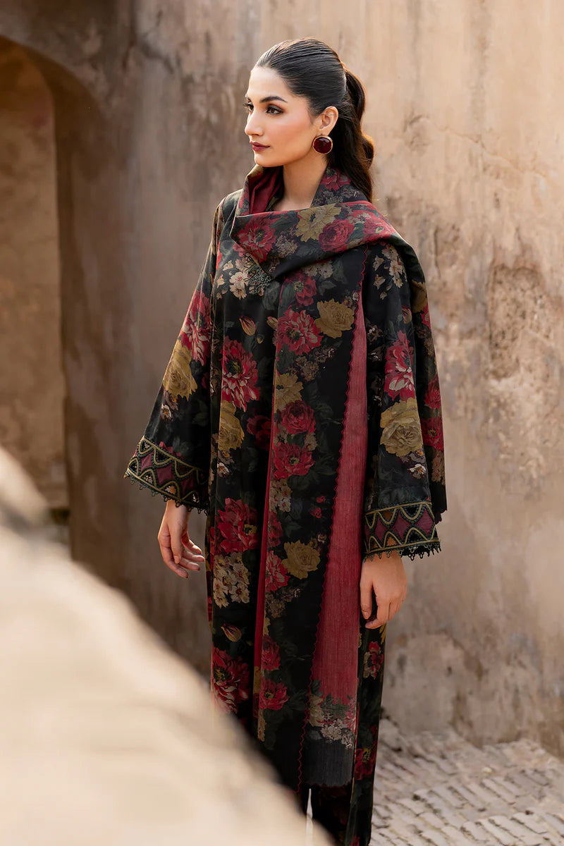 Baroque 3Pc Digital Printed Lawn Suit With Digital Printed Lawn Dupatta