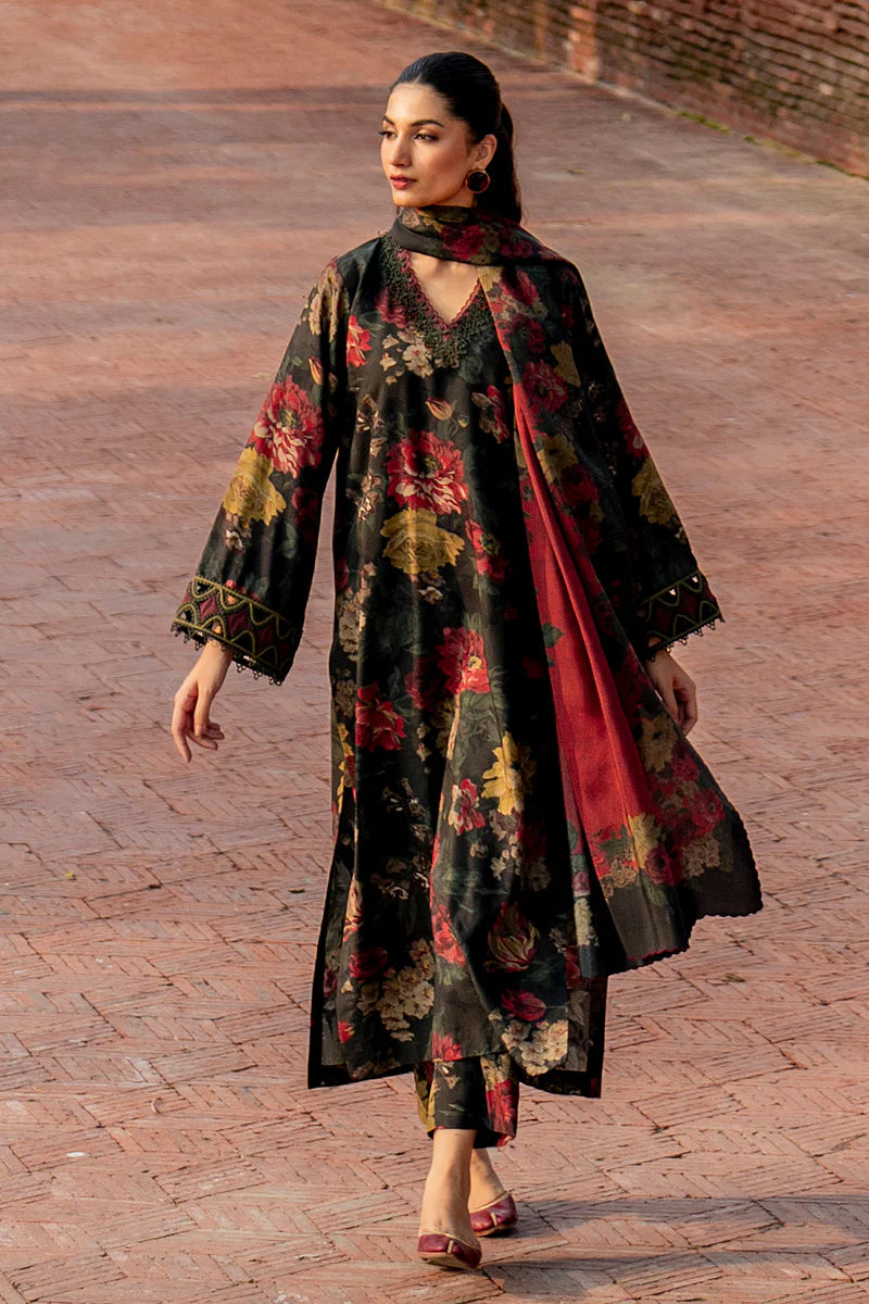 Baroque 3Pc Digital Printed Lawn Suit With Digital Printed Lawn Dupatta