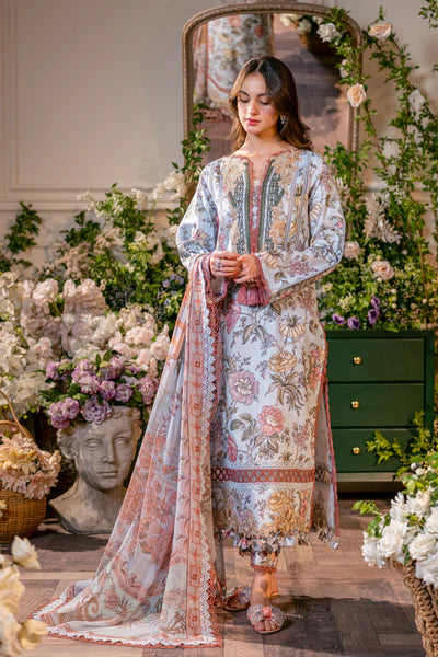 JADE 3Pc Digital Printed Lawn Suit With Digital Printed Lawn Dupatta