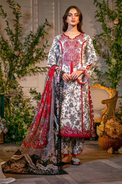 JADE 3Pc Digital Printed Lawn Suit With Digital Printed Lawn Dupatta