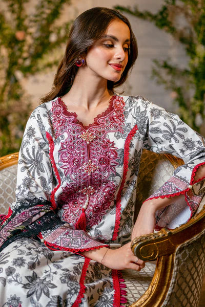 JADE 3Pc Digital Printed Lawn Suit With Digital Printed Lawn Dupatta