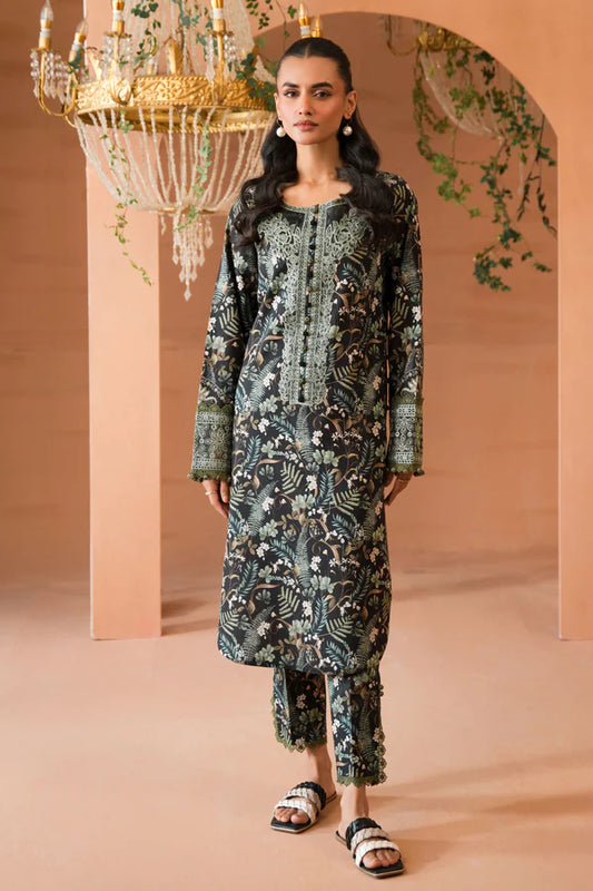 JADE 3Pc Digital Printed Lawn Suit With Digital Printed Lawn Dupatta