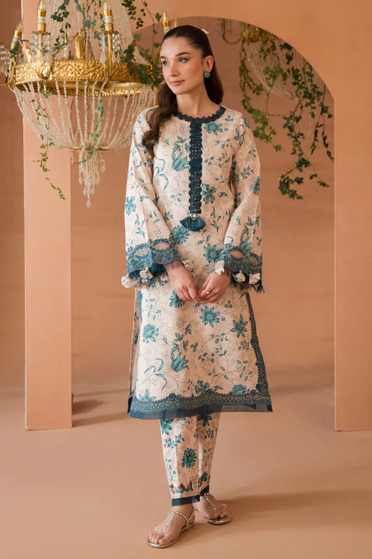 JADE 3Pc Digital Printed Lawn Suit With Digital Printed Lawn Dupatta