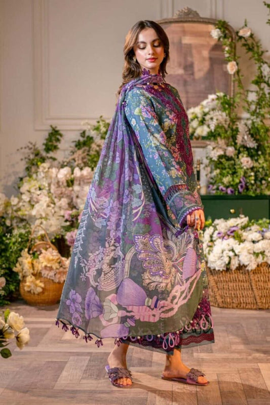 JADE 3Pc Digital Printed Lawn Suit With Digital Printed Lawn Dupatta