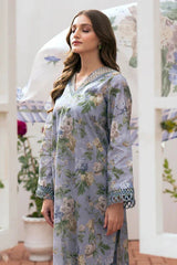 Baroque 3Pc Printed Lawn Suit With Digital Printed Lawn Dupatta