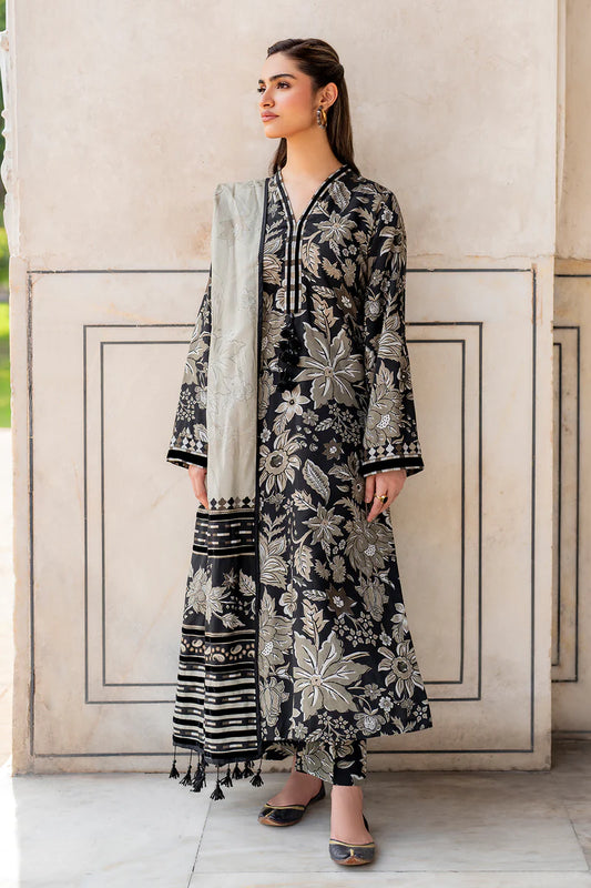 Baroque 3Pc Digital Printed Lawn Suit With Digital Printed Lawn Dupatta