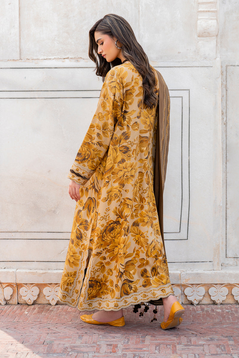 Baroque 3Pc Digital Printed Lawn Suit With Digital Printed Lawn Dupatta
