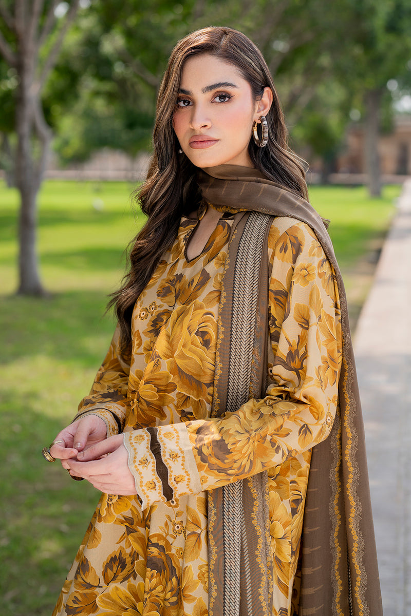Baroque 3Pc Digital Printed Lawn Suit With Digital Printed Lawn Dupatta