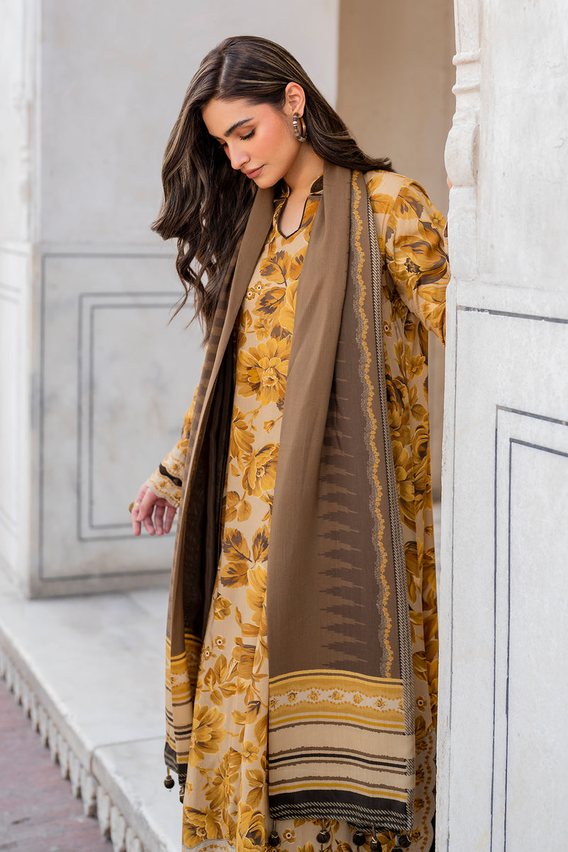 Baroque 3Pc Digital Printed Lawn Suit With Digital Printed Lawn Dupatta