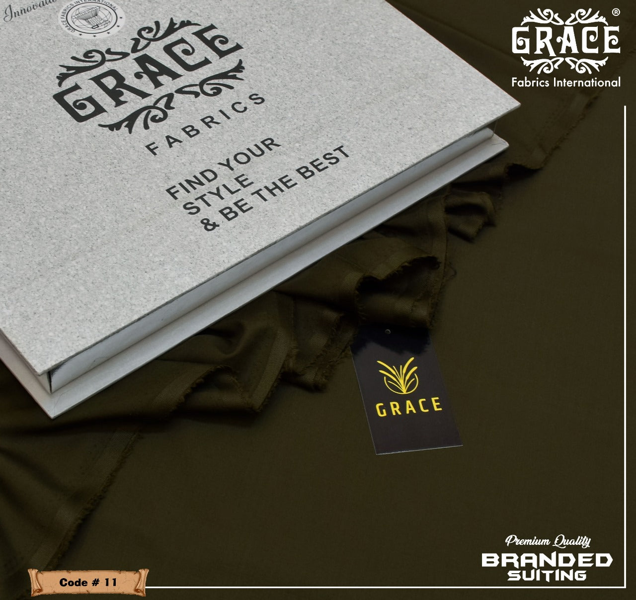 Grace Wash & Wear Unstitched Men Suit