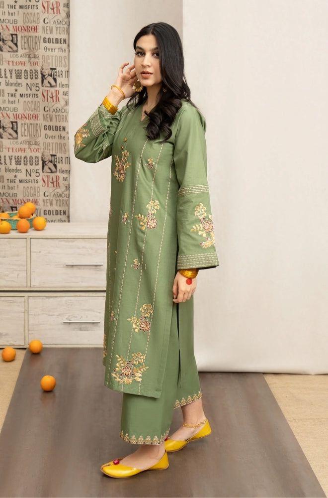 Urge 3Pc Embroidered Lawn Suit With Digital Printed Shawl