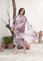 Baroque 3Pc Printed Lawn Suit With Digital Printed Lawn Dupatta