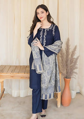 Asling 3Pc Embroidered Lawn Suit With Digital Printed Slub Dupatta