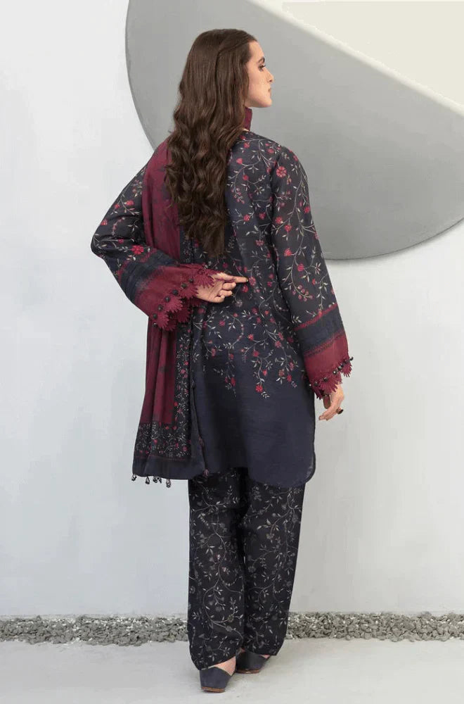 Baroque 3Pc Printed Lawn Suit With Digital Printed Lawn Dupatta